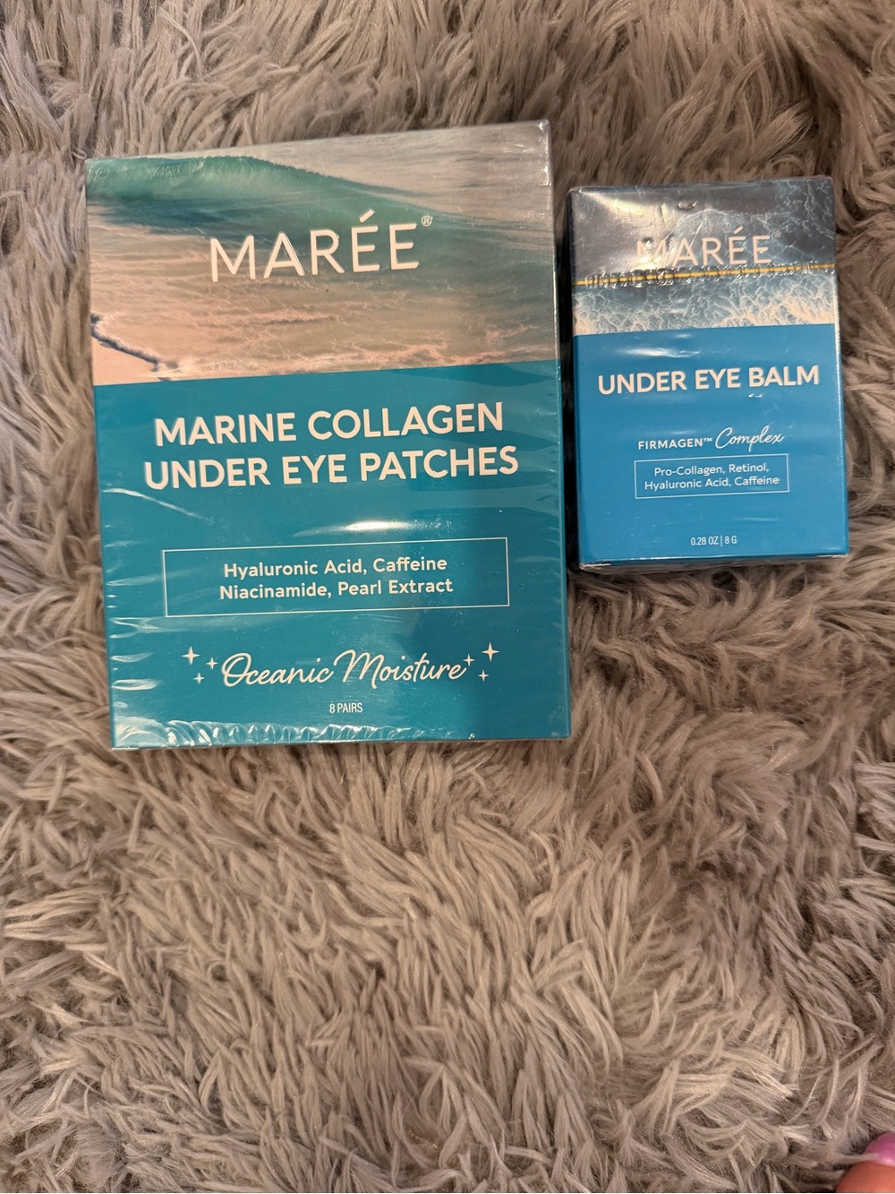 NWT Set of Two by Maree Under Eye Patches and Under Eye Balm Oceanic Moisture